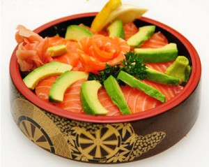 chirashi saumon avocat