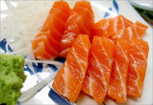 sashimi saumon