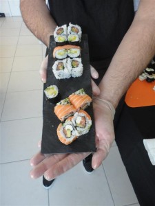 Le plateau sushis de Sylvain