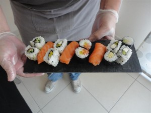 Le plateau sushis de Mayeul