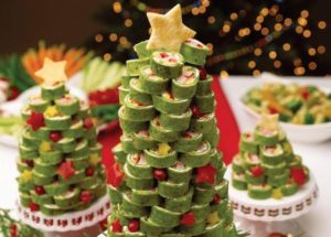 Sushi sapin de noel - Buffet traiteur Japonais